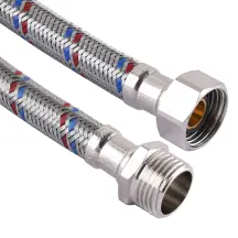 Шланг нержавеющая сталь SOLOMON 1/2″х1/2″ НВ 0,6м HS31