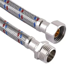 Шланг нержавеющая сталь SOLOMON 1/2″х1/2″ НВ 1,0м HS31 №3