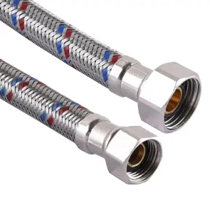 Шланг нержавеющая сталь SOLOMON 3/8″х1/2″ ВВ 0,5м HS30 №1