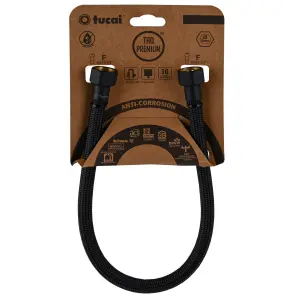 Шланг водяной TUCAI TAQ PREMIUM GRIF 1/2″x1/2″ BВ 0,4м.АНТИКОР. ACB HG-1212-400 (Черный Мат) 209969 №1