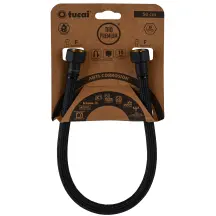 Шланг водяной TUCAI TAQ PREMIUM GRIF 1/2″x1/2″ BВ 0,5м.АНТИКОР. ACB HG-1212-500 (Черный Мат) 209970