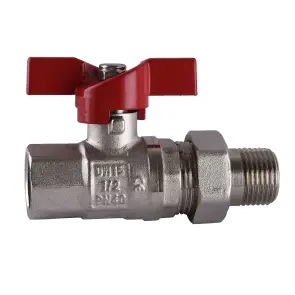 Кран шаровый прямой с американкой SELBA 1/2″ КБ SL1509 №1