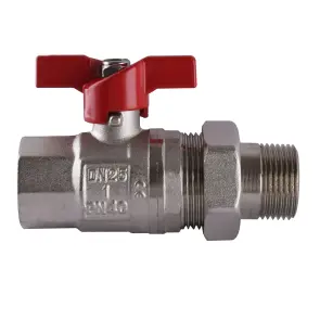 Кран шаровый прямой с американкой SELBA 1″ КБ SL1509 №1