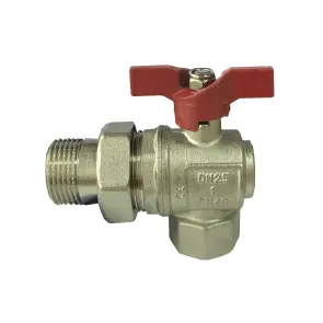 Кран кульовий кутовий з американкою SELBA 1″ SL1543 №1