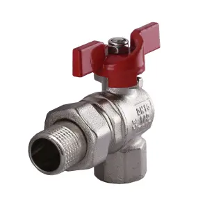 Кран кульовий кутовий з американкою SELBA 1/2″ SL1543 №2