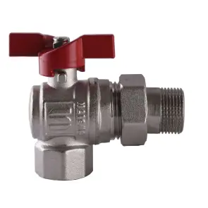 Кран кульовий кутовий з американкою SELBA 3/4″ SL1543 №1