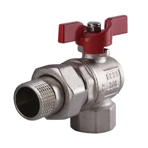Кран кульовий кутовий з американкою SELBA 3/4″ SL1543 №2