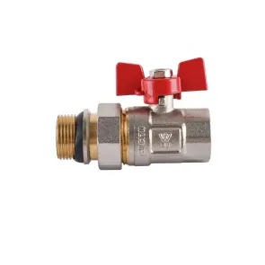 Кран шаровый прямой с американкой WATERVALVE Q003 NV-V343 3/4″ BH №1