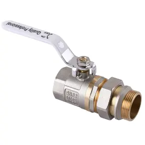 Кран шаровый прямой с американкой Q PROFESSIONAL QP003 PN40 1 1/4″ №2