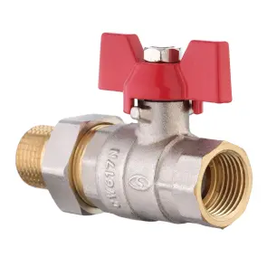 Кран кульовий прямий з американкою SOLOMON 1/2″ ПОСИЛЕНИЙ 1042 №4