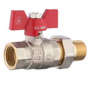 Кран кульовий прямий з американкою SOLOMON 1/2″ ПОСИЛЕНИЙ 1042 №5
