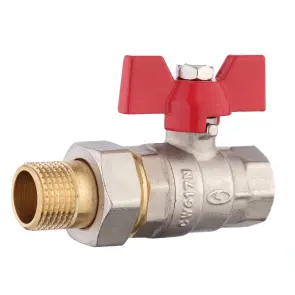 Кран кульовий прямий з американкою SOLOMON 1 1/4″ ПОСИЛЕНИЙ 1042 №1