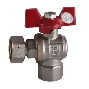 Кран кульовий кутовий з накидною гайкою SOLOMON 1/2″ ВВ PN40 160401 №2