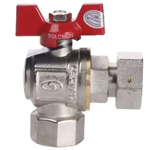 Кран кульовий кутовий з накидною гайкою SOLOMON 3/4″ ВВ PN40 160401 №2