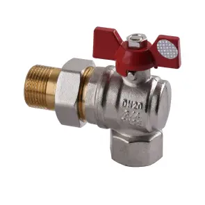 Кран шаровый угловой с американкой SOLOMON 3/4″ УСИЛЕННЫЙ B1043 №2