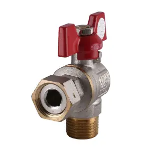 Кран шаровый угловой с накидной гайкой SOLOMON 1/2″ НВ PN40 160402 №2