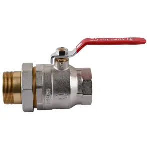 Кран шаровый прямой с американкой SOLOMON 2″ УСИЛЕННЫЙ 1042 №1
