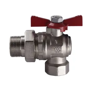 Кран кульовий ARCO 1″ SENA 154305 кутовий з американкою (754305) №1