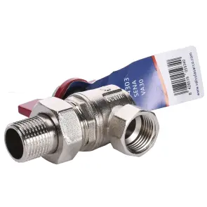 Кран кульовий ARCO 1/2″ SENA 154303 кутовий з американкою (754303) №3