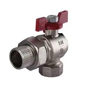 Кран кульовий ARCO 3/4″ SENA 154304 кутовий з американкою №2