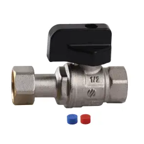 Кран шаровый для котла 1/2″ ARCO 150853 прямой с накидной гайкой №1
