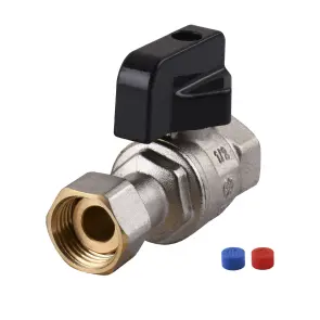 Кран шаровый для котла 1/2″ ARCO 150853 прямой с накидной гайкой №2