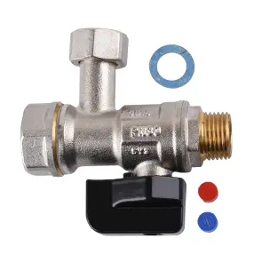 Кран шаровый для котла 1/2″ ARCO 150823 угловой с накидной гайкой with FILTER №1