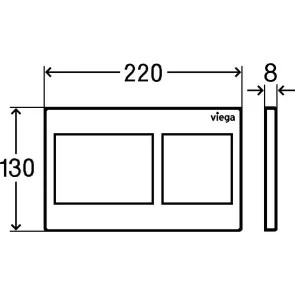 Панель змиву Prevista для бачків альп білий Viega 773250 №3
