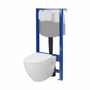 КОМПЛЕКТ С35 ІНСТ СИС-МА AQUA 50 QF MEХАН+ MODUO PLUS ОВАЛЬНИЙ CLEANON з сид дюр ліфт БЕЗ КНОПКИ №1