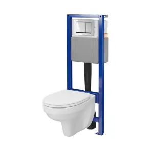 КОМПЛЕКТ С44: ИНСТ СИС-МА SYSTEM 40 MEХАН+ CERSANIA 414 з дюр сид LIFT+ кнопка смыва ENTER II хром №1
