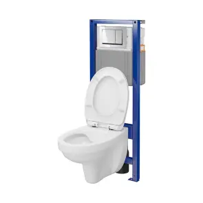 КОМПЛЕКТ С44: ИНСТ СИС-МА SYSTEM 40 MEХАН+ CERSANIA 414 з дюр сид LIFT+ кнопка смыва ENTER II хром №2