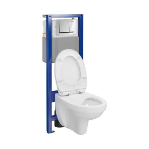 КОМПЛЕКТ С44: ИНСТ СИС-МА SYSTEM 40 MEХАН+ CERSANIA 414 з дюр сид LIFT+ кнопка смыва ENTER II хром №4