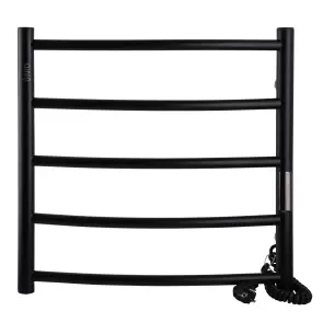 Рушникосушарка UNIO LD ЕU 500-500-5 BLK Лесенка Дуга электро черная №1