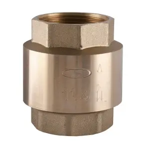 Клапан обратного хода воды SOLOMON 1 1/4″ C6022 лат. шток №1