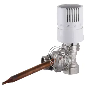 Вузол пiдмiшування з термоголовкою ECO 01A-5 3/4″х3/4″ кутовий №1