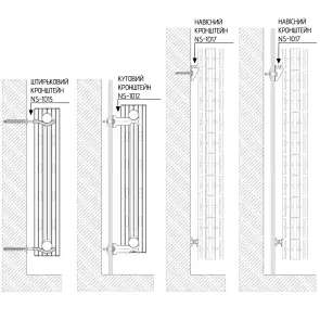 Радіатор біметалевий секційний QUEEN THERM 500/100 VERTICAL/HORIZONTA (кратно 10) №2