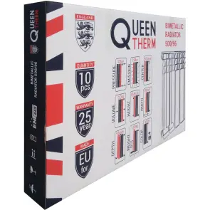 Радиатор биметаллический секционный QUEEN THERM 500/96 (кратно 10) №7