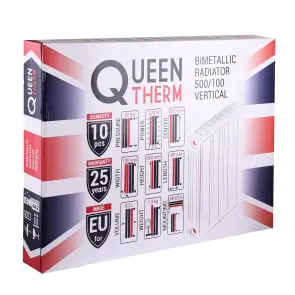 Радіатор біметалевий секційний QUEEN THERM 500/100 VERTICAL/HORIZONTA (кратно 10) №9