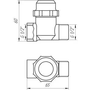 Фильтр грубой очистки SOLOMON 1/2″ НВ никель с отстойником (8015) TD1053 №6