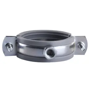 Хомут в зборi CR 1 1/2″ (47-53мм) з гвинтом-шурупом 8*100 та дюбелем в уп., сірий №2