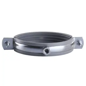 Хомут в сборе CR 3″ (85-94мм) с винтом-шурупом 8*100 и дюбелем в уп., серый №3