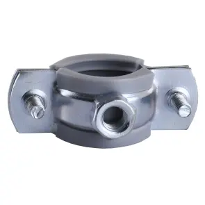 Хомут в зборi CR 1/2″ (20-23мм) з гвинтом-шурупом 8*80 та дюбелем в уп., сірий №4