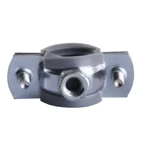 Хомут в сборе CR 3/8″ (16-19мм) с винтом-шурупом 8*80 и дюбелем в уп., серый №3