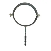 Хомут в сборе CR 3 1/2″ (98-105мм) з гвинтом-шурупом 8*100 та дюбелем в уп., сірий