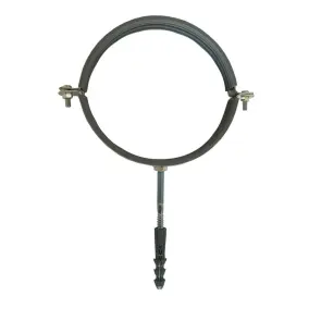 Хомут в зборi CR 3 1/2″ (98-105мм) з гвинтом-шурупом 8*100 та дюбелем в уп., сірий №1