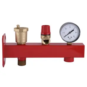 Група безпеки котла (в зборі, червона ) 3/4″ NV - 5030 (Підключення бака) №1
