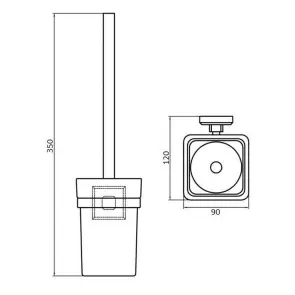 Ерш настенный Perfect Sanitary Appliances КВ 9929A №2