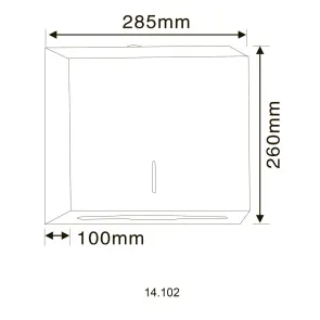 Диспенсер бумажных полотенец HOTEC 14.102 Stainless Steel №2