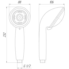Душова лійка Topaz NF-2288-00-LOTUS №6