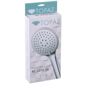 Душова лійка Topaz NF-2210-00 хром, пласт. 3-позиційна №6